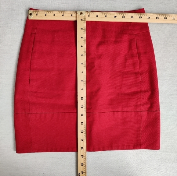 SANDRA Angelozzi Women's Red Linen Mini Skirt Size EU 30 US 00 - Picture 7 of 9